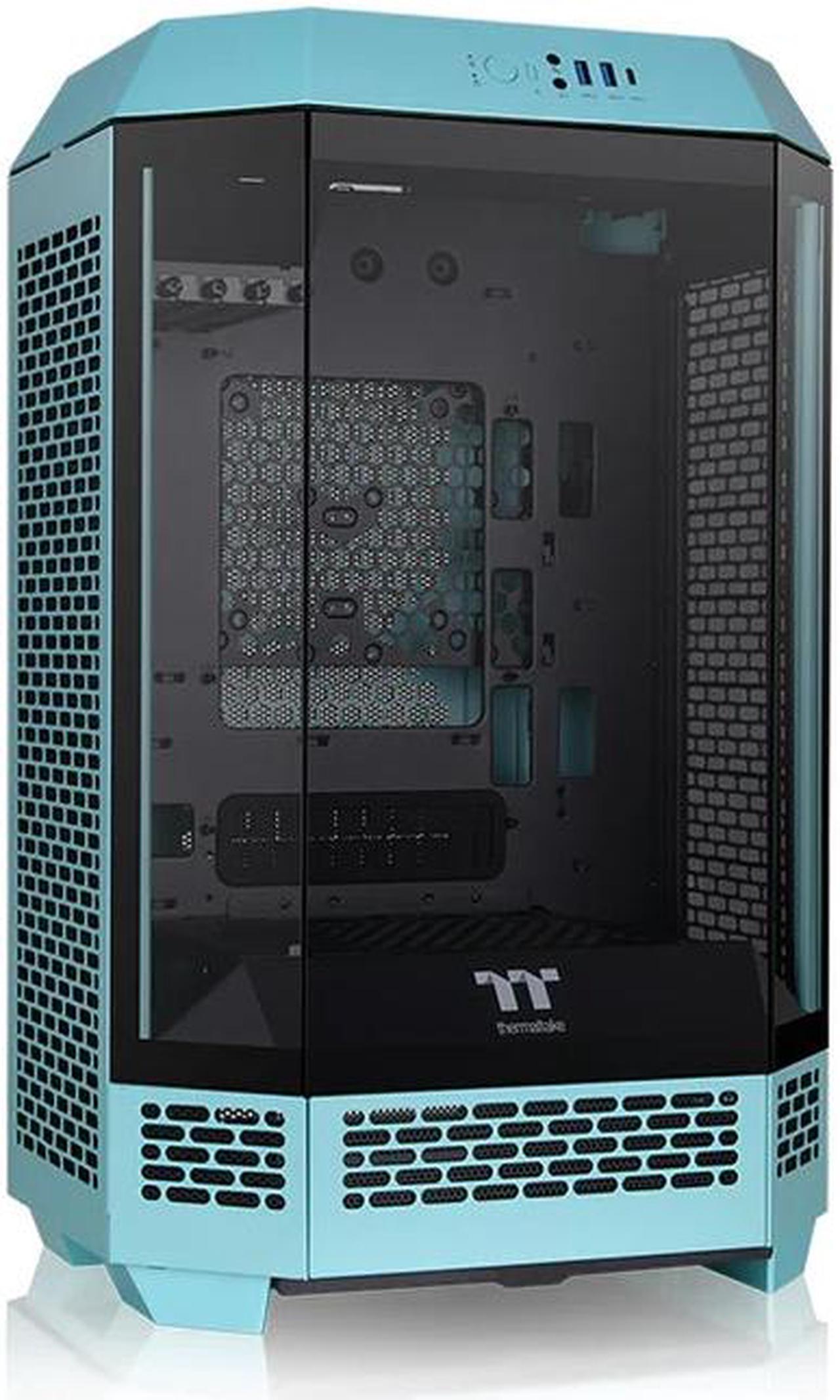 Main image of Thermaltake Tower 300 Turquoise Micro-ATX Case; 2x140mm CT Fan Included; Support Up to 420mm Radiator; Horizontal display capable with optional Chassis Stand Kit/Optional LCD Kit; CA-1Y4-00SBWN-00