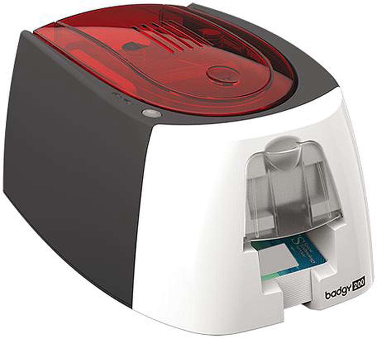 Alt view image 4 of 5 - Evolis B22U0000RS Badgy200 Color Card Printer - Single-sided