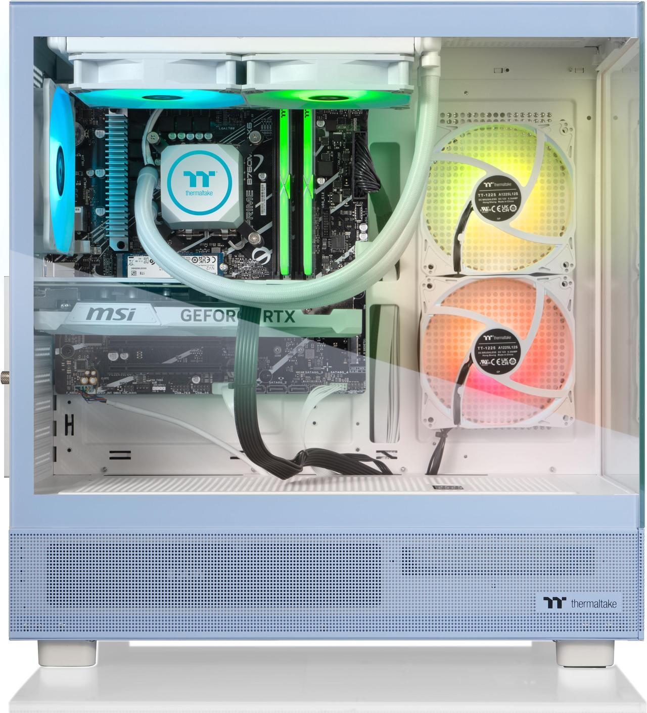 Alt view image 5 of 9 - Thermaltake LCGS Vista i470SH Gaming Desktop (Intel Core i7-14700F, ToughRam 32GB DDR5 5600MT/s RGB Memory, NVIDIA GeForce RTX 4070 Super, 1TB NVMe M.2, Wifi, Windows 11) V27H-B760-47S-LCS