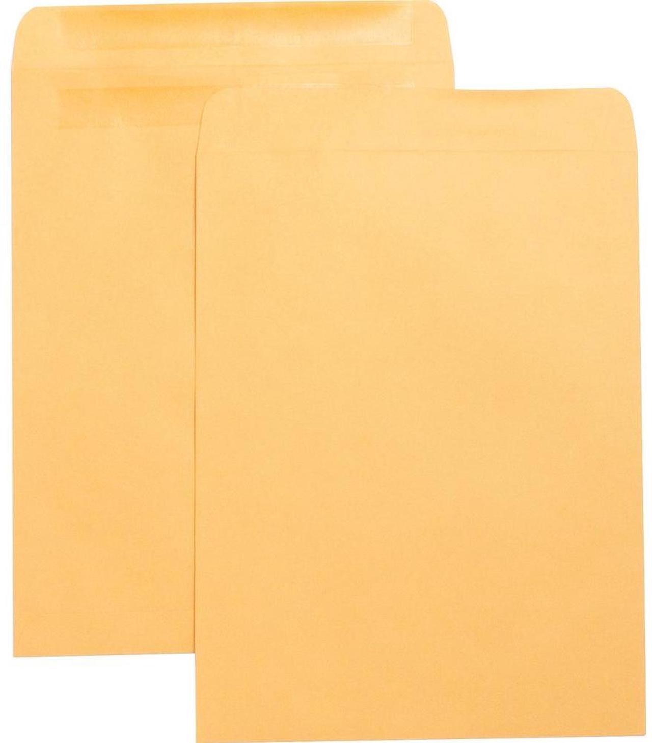 Alt view image 2 of 5 - Business Source Press/Seal Catalog Envelopes Plain 10"x13" 100/BX Kraft 42124