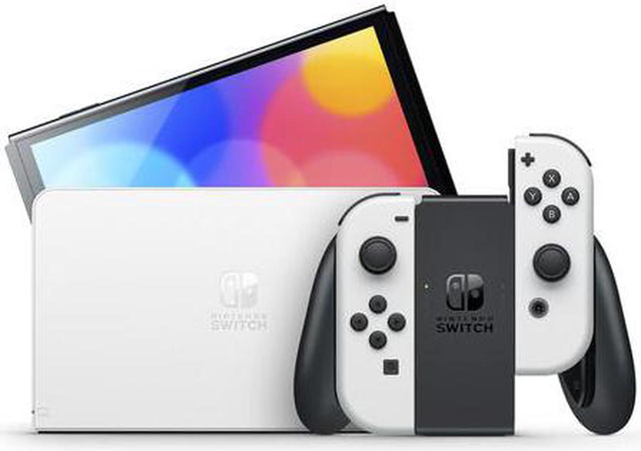 Alt view image 4 of 4 - Nintendo Switch OLED White with Mario Kart 8 Deluxe Game Bundle