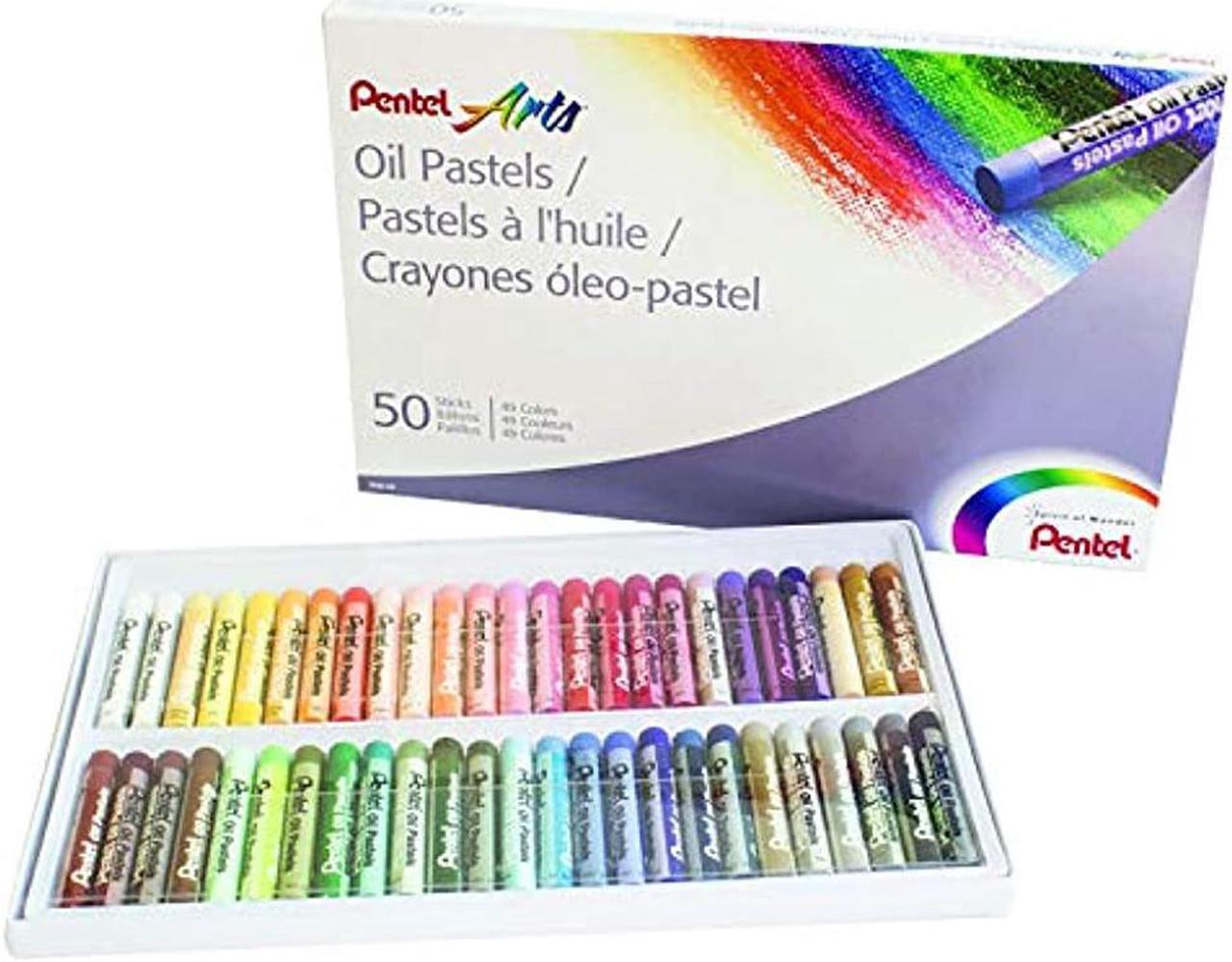 Alt view image 3 of 10 - Oil Pastel Set With Carrying Case,45-Color Set, Assorted, 50/Set - PHN50