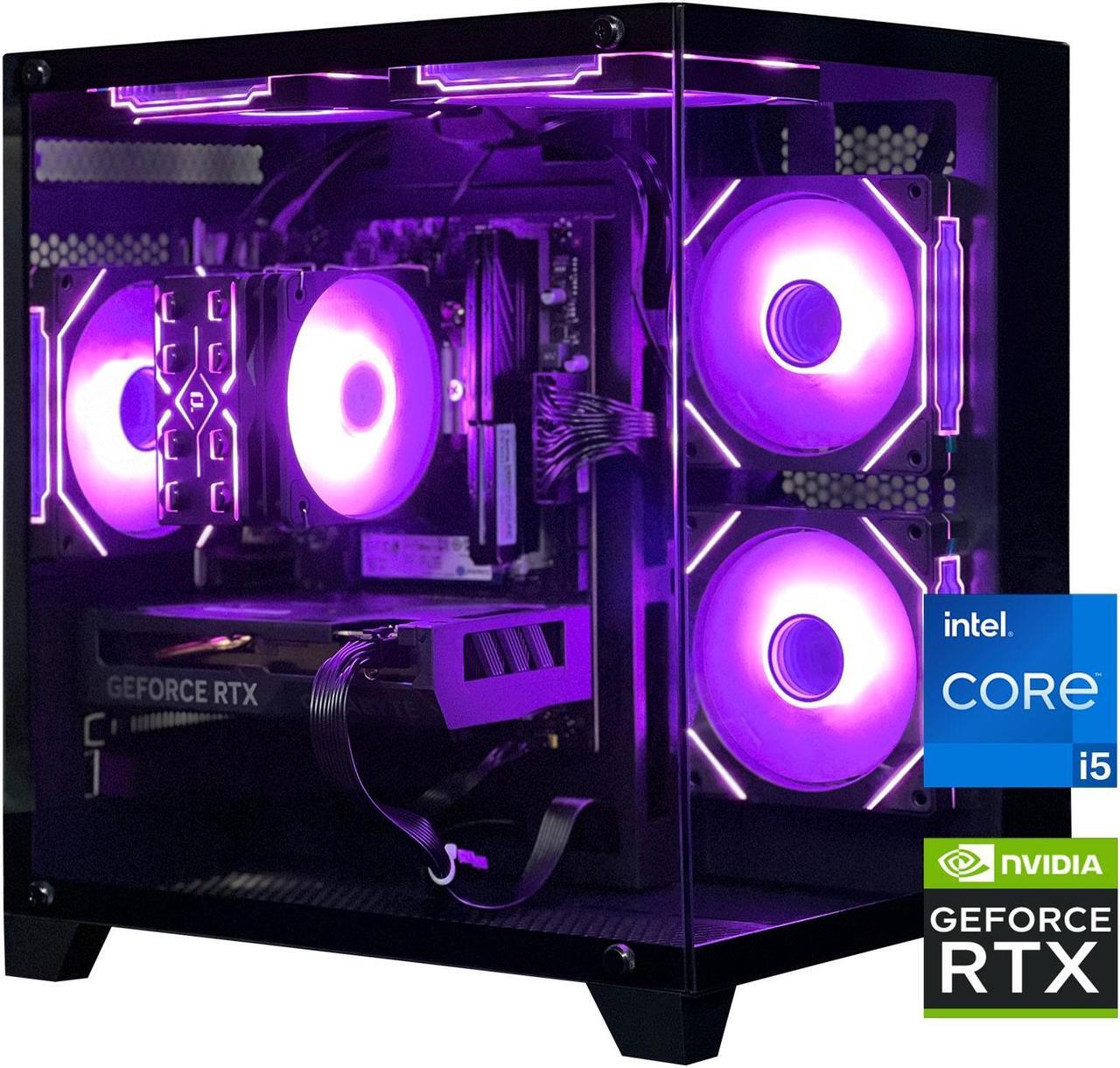 Main image of AOACE Gaming PC Desktop INTEL Core i5 12400F 2.5 GHz, NVIDIA RTX 4060 8G DLSS 3, 32GB DDR4 RAM 3200MHz,1TB NVMe PCIe4.0,  Wi-Fi6E, Game Design Office console,Sea View Room,Windows 11 Home 64-bit