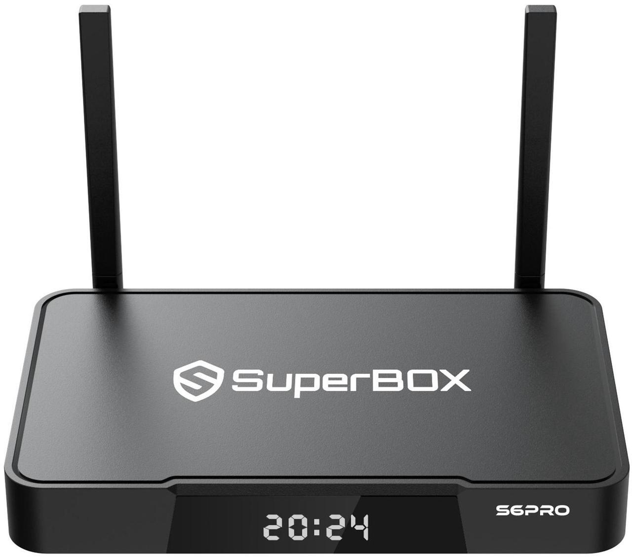 Alt view image 3 of 7 - SuperBox S6 Pro TV Box 6K Android 12, 4GB RAM 32GB Storage, WiFi 6 & Gigabit Ethernet, H.265 6K@60fps, Quad-Core, Bluetooth 5.2 - Ultimate Streaming Media Player