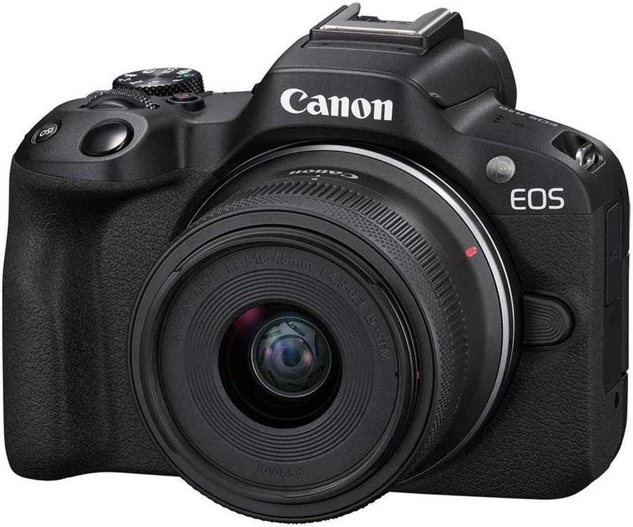Alt view image 17 of 20 - Canon EOS R50 Mirrorless Camera with 18-45mm and 55-210mm Lenses (Black)