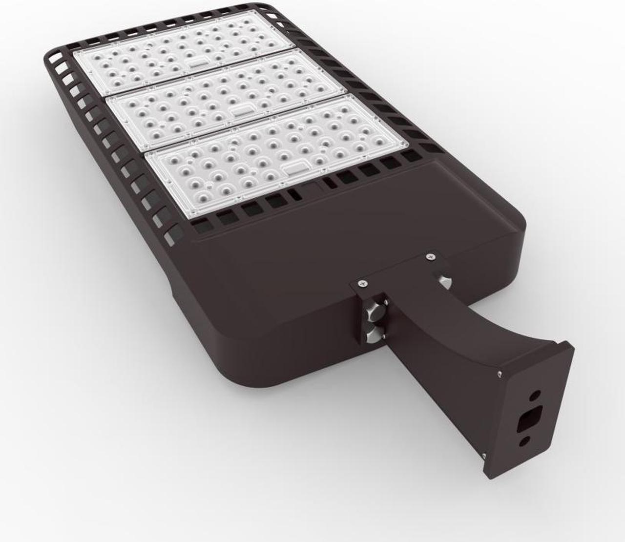 Alt view image 4 of 5 - J&H LED 2100-Watt Equivalent Integrated LED Bronze Commercial Outdoor Area/Security Flood Light, 28800 Lumens, 5000K