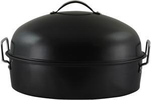 Gibson Home 90008.01 Kenmar High Dome Oval Roaster, Black Gibson Home 90008.01 Kenmar High Dome Oval Roaster, Black