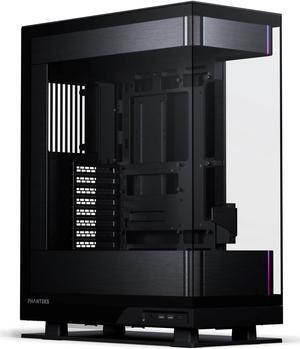 Phanteks Evolv X2, Mid-Tower Gaming Chassis, Vertical Cooling System, See-through Tempered Glass Chassis, Brushed Aluminum interior panel with Integrated D-RGB Lighting, Brushed Black
