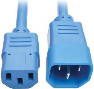Tripp Lite Model P004-002-ABL 2 ft. Standard Computer Power Extension Cord, 10A, 18 AWG (IEC-320-C14 to IEC-320-C13) Male to Female