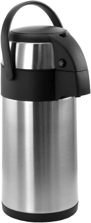 MegaChef MG-ASUC030 3 Liter Stainless Steel Airpot Hot Water Dispenser for Coffee and Tea