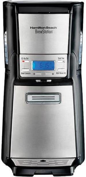Hamilton Beach 48465 Black/Steel BrewStation Summit Ultra 12 Cup Coffeemaker