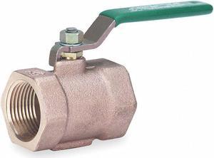 MILWAUKEE VALVE BB2-100 1/2 Disc Valve,1 Pc,1/2 In,Bronze,FNPT