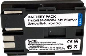 Battery for Canon bp-511 bp-511a bp-512 bp511 bp-522 bp-508 bp-535 bp-514 bp535 bp512 bp514 bp522