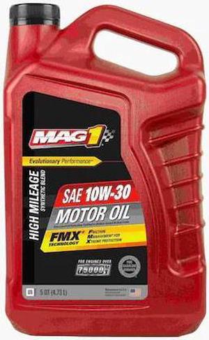 MAG 1 MAG67180 Engine Oil, Hi Mileage, 10W-30, 5 Qt.