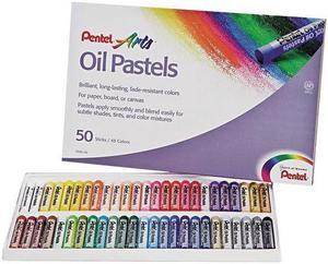 Oil Pastel Set With Carrying Case,45-Color Set, Assorted, 50/Set - PHN50