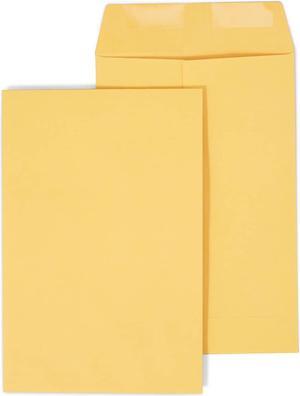 Staples Gummed Kraft Catalog Envelopes 9" x 6" Brown 500/Box (381944/17027)
