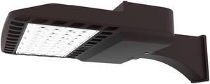 J&H LED 800-Watt Equivalent Integrated LED Black Area Light and Flood Light with 12000 Lumens Outdoor Light