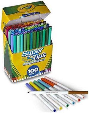 Crayola Markers Super Tips Washable 100/ST Assorted 585100