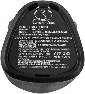 12V Battery Replacement for Craftsman Nextec 12 Volt Lithium Ion Battery, Compatible P/N: 320.11221, 9-11221