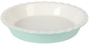 Martha Stewart Vanowen 9 Inch Round Scalloped Edge Stoneware Pie Pan in Blue